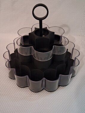 PAMPERED CHEF Spice Rotating Rack Tier Holder Carousel Lazy Susan RETIRED